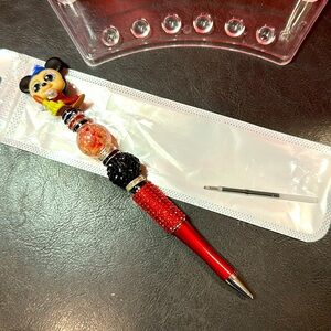 HANDMADE DISNEY BEADED PEN Disney Doorables Technicolor S 11 sorcerer Mickey​